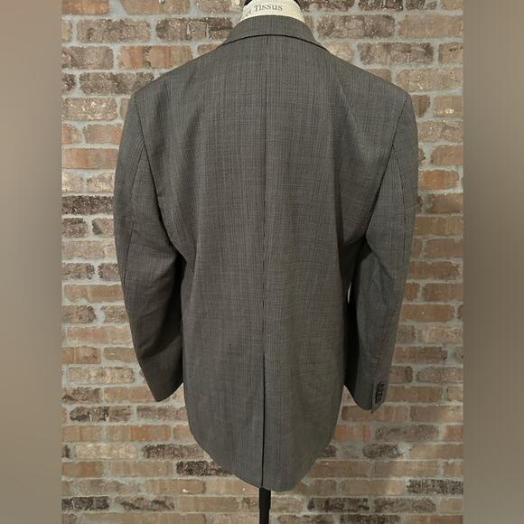 Lauren Ralph Lauren gray tan 100% wool sports coat blazer jacket plaid size 40R - Picture 6 of 12